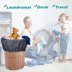 Heavy Duty Laundry Bag 2 Pack XL Nylon Laundry Bags with Straps, Washable Large Dirty Clothes Organizer with Drawstring Closure, Travel Washing Bag Fit a Laundry Hamper or Basket - Image 6
