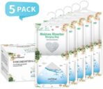 CANAGER Hanging Moisture Absorber,Hanging Dehumidifier Bags for Closet,Bedroom and Kitchen,Fragrance Free-5 Packs,Moisture Absorb 12.5OZ - Image 3