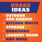 Hefty Ultra Strong 30 Gallon Trash Bags, Large Trash Bags, Multipurpose, Break Resistant Drawstring Closure, Resists Leaks, Punctures, and Tears, Black, Fabuloso Watermelon Scent, 50 Bags - Image 8