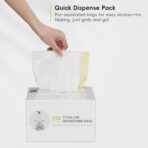 EKO 13 Gallon / 40-60 Liter, 60 Count Drawstring Trash Bags, Extra-Strong Unscented Garbage Bags, Easy-Dispense Roll for Kitchen & Household Use, Leak-Resistant, Code F, White - Image 10