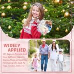 LEIFIDE 50pcs Clear Plastic Gift Bags with Handles PVC Reusable Transparent Totes Bags for Goodie Candy School Birthday Party(5.1 x 5.9 x 2.7 Inch) - Image 3