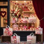 Amylove 100 Pcs Shopping Bags Bulk Large Plastic Gift Bags with Handles Rose Clear Retail Bag Frosted Tote Bag for Small Business Boutique Wedding Holiday Gift Packaging 16"x 12"x 6" - Image 6