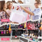 Amylove 100 Pcs Shopping Bags Bulk Large Plastic Gift Bags with Handles Rose Clear Retail Bag Frosted Tote Bag for Small Business Boutique Wedding Holiday Gift Packaging 16"x 12"x 6" - Image 9