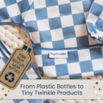 Tiny Twinkle Reusable Snack Bags for Kids – 3 Pack Snack Pouches & Sandwich Bag for Toddlers – Machine Washable, Mess-Proof for Lunch & Travel (Sage Checkers) - Image 7