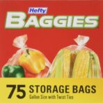 Hefty Baggies Food Storage Bags, Gallon Size, Twist Tie, 75 Count (Pack of 9), 675 Total - Image 5