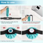 Ice Bags for Injuries, Thickened Ice Packs for Injuries Reusable, Hot & Cold Therapy for Pain Relief, Sports Injuries, No-Leak Cold Packs, 3 Size (6" 9" 11") (Set with Wrap) - Image 6