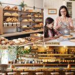 120 Bread Bags for Homemade Bread, Sourdough Bread Bag with Window 14" X 8.3" X 3.5" Large Paper Bakery Bags with Tin Tie Tab Lock Stickers for Food Cookies Packaging Storage - Image 7