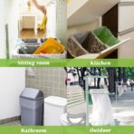 13 Gallon 80 Count Tall Kitchen Trash Bags 10 Gal 12 Gal 13 Gal fit 50 Liters Garbage Bags by Teivio, Waste Basket Bags,Bathroom Trash Can Bin Liners, Plastic Bags for home office kitchen, Clear - Image 6