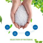 13 Gallon 80 Count Tall Kitchen Trash Bags 10 Gal 12 Gal 13 Gal fit 50 Liters Garbage Bags by Teivio, Waste Basket Bags,Bathroom Trash Can Bin Liners, Plastic Bags for home office kitchen, Clear - Image 7