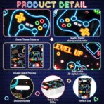 Video Game Party Favor Bags - 50Pcs Neon Video Gaming Goody Candy Treat Gifts Bags, Game on Theme Party Decorations for Kids Boys Girls Birthday Supplies - Image 4