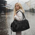 Gym Bag for Men with Shoes Compartment and Wet Pocket Convertible Duffle Bag and Gym Backpack Waterproof Sports Bags for Men with 2 Bottle Holders Multipurpose Weekender Overnight Bag -Black - Image 6