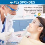 1000 Count 2x2 Gauze Pads - Soft 4-Ply Non Woven Sponges - Non Sterile Dental & Esthetic Wipes - All Purpose Medical Gauze Squares for First Aid, Surgical, Wound Dressing (5 Packs of 200) - Image 8