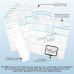 National Gun Trusts - Made in USA - FD-258 Fingerprint Card Kit Full 2026 (6 Cards + 1 Practice Card) w/Reusable Ink Pad, Correction Tabs, Instructions - Image 7