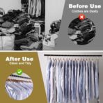 100 Pack Dry Cleaning Plastic Bags, Dry Cleaners Bags for Clothes, Clothes Covers for Home Storage, Travel, Moving (35.4 x 23.6 In) - Image 8