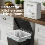 Large Trash Bag 13 Gallon Tall Drawstring 100% Post-Consumer Recycled Garbage Bag Waste Bag for Kitchen Office (120 Count, 0.7 Mil) - Image 5
