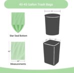 Reli. Biodegradable 40-45 Gallon Trash Bags | 100 Count | ASTM D6954 | Green | Eco-Friendly | Oxobiodegradable Under Certain Conditions (See Product Description) - Image 4