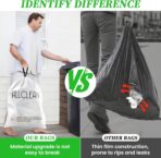 Trash Bags 15 Gallon Tall Kitchen Drawstring Garbage Bags,Fit 13-15 Gal Bins,Extra Strong&Leak-Proof,Unscented&Recyclable Trash Can Liners for Home Office Industrial Bathroom Garden Lawn - Image 5