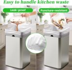 Trash Bags 15 Gallon Tall Kitchen Drawstring Garbage Bags,Fit 13-15 Gal Bins,Extra Strong&Leak-Proof,Unscented&Recyclable Trash Can Liners for Home Office Industrial Bathroom Garden Lawn - Image 6