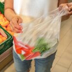 500 Pack Clear T Shirt Shopping Bag, 12'' x 18'' Multi-use Bulk Grocery Plastic Bags with Handles, Large Restaurant Carry out Retail Bags for Small Business, Supermarket, Restaurant - Image 7