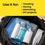 Glad Flex'N Seal Food Storage Plastic Bags, Sandwich, 100 Count, Pack of 4 (Package May Vary) - Image 7