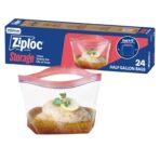 Ziploc Half Gallon Marinade Food Storage Bags for Meal Prep, Easy Open and Close, 24 Count (Packaging May Vary) - Image 2