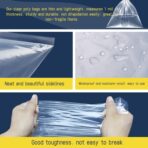 WFPLUS 100 Pack 12 x 15 inch 1 Mil Clear Plastic Flat Poly Bags, Clothing Merchandise Bags, for Food, Bread, Dough, Clothes Packaging, Storage, Gift Bag - Image 4