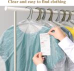 10 Pack Long Dress Covers 71 Inch Garment Bags for Hanging Clothes Plastic Suit Bags Dry Cleaning Bags Hanging Dust-proof Garment Bags for Coat Gowns Dresses - Image 6