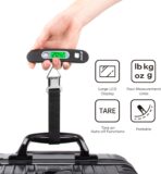 pack all 110 Lbs Luggage Scale, Digital Handheld Luggage Scale, Baggage Scale, Travel Weight Scale for Luggage with Backlit LCD Display, Battery Included, Black - Image 4