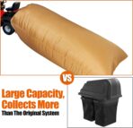 Large Lawn Tractor Leaf Collection Bag with Large Capacity Compatible with Ride-in Lawn Mowers-Two Bags Material Collection Systems,97 inch ST95000 Fast Opening Leaf Bags - Image 5