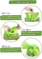 Cat Litter Bags for Poop Biodegradable Cat Waste Disposal Bag Leakproof Durable and Unscented Large to Fit Any Scoop Strengthen Dog Poop Bag- 100 Count - Image 5