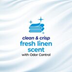 Hefty Essentials Flap Tie 4 Gallon Trash Bags, 80 Count, Small Scented Trash Bags for Bathrooms, Bedrooms, Dorm Rooms, Home Offices, and More, Fresh Linen Scent, White - Image 4