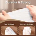 KUK 13 Gallon Tall Kitchen Drawstring Trash Bags, Unscented, White, 120 Count, Tear-Free Individual Garbage Bags, Tear-Resistant, Leak Proof, Garbage Bag for Kitchen, Home Office 2 - Image 5