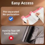 KUK 13 Gallon Tall Kitchen Drawstring Trash Bags, Unscented, White, 120 Count, Tear-Free Individual Garbage Bags, Tear-Resistant, Leak Proof, Garbage Bag for Kitchen, Home Office 2 - Image 7