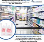 ASSUREPAK Easy Open - White 'Thank You' HDPE T-Shirt Bags - 1/5 BBL 13"X8"X23" - 17 Microns – 500 Units – Thank You Shopping Bags for Retail, Takeout, Restaurant Supplies - Image 6