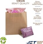 JET PAPER BAGS - 18”x7”x18” Inch Large Brown Paper Bags with Handles Prime (Brown, 18" x 7" x 18" (50 Pcs)) - Image 7