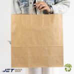JET PAPER BAGS - 18”x7”x18” Inch Large Brown Paper Bags with Handles Prime (Brown, 18" x 7" x 18" (50 Pcs)) - Image 9