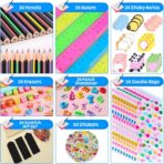 Stationery Party Favors, 24 Pack Birthday Goodie Bags for Kids with Pencils Rulers Sticky Notes Return Gifts Easter Stuffers Classroom Gifts Student Class - Image 3