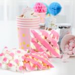 200pcs Cellophane Bags 5.5x5.5 Self Sealing Cookie Bags for Packaging Treat Gift Giving Packaging Valentines Birthday Party Favor Candy Goodie Homemade Bakery Pink - Image 6