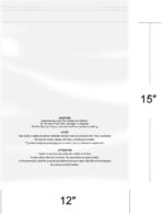 iMailer - 200 Count - 12" x 15" Clear Plastic Poly Bags with Suffocation Warning for Clothing, T-Shirts,Shipping, Packaging - Resealable Adhesive,Not Strong - Image 3