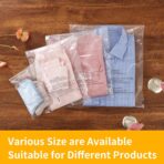 iMailer - 200 Count - 12" x 15" Clear Plastic Poly Bags with Suffocation Warning for Clothing, T-Shirts,Shipping, Packaging - Resealable Adhesive,Not Strong - Image 7