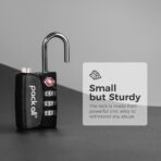 pack all TSA Approved Luggage Lock, Inspection Indicator, Alloy Body, 3 Digit Combination Padlocks, Travel Lock for Suitcases & Bag, Travel Accessories - Image 5