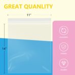 iMailer - 100 Pcs- 11" x 14" Reclosable Plastic Zip Poly Bags- Clear Zip Bag for Prints, Photos, Documents, Clothing, T-Shirt - Image 3