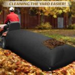 1pcs Lawn Tractor Leaf Bag, 78.7 x 51.1Inch Grass Catcher Bag, 420D Large Capacity Leaf Collector with Breathable Bottom and Zipper Compatible with 48’’ Riding Lawn Mower (78.7"x51.1", 1pcs) - Image 6