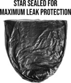 Aluf Plastics 45 Gallon 1 MIL Black Heavy Duty Garbage Bags - 40" x 46" - Pack of 400 - For Contractor, Industrial, Healthcare, & Municipal - Image 4