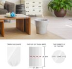 2.6 Gallon 150 Counts Small Trash Bags Garbage Bags by Teivio, Bathroom Trash Can Bin Liners, Small Plastic Bags for home office kitchen, Clear - Image 3