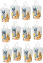 grinderPUNCH Clear Bag with Soft Loop Handle 12” X 12“ X 6” Thick Plastic Shopping Lunch Stadium Tote Bag - Image 3