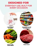 DKP 1000 Pack Premium Thank You Plastic Bags - Durable & Eco-Friendly White T-Shirt Bags, 11.5x6.5x21 Inches, Bulk Pack for Grocery, Retail, Takeout and Small Business Use - Image 7