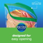 Ziploc Sandwich and Snack Bags with EasyGuide Texture, Plastic Storage Bags with Grip 'n Seal Technology, 189 Bags Total - Image 6
