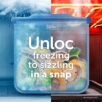 Ziploc Endurables Medium Pouch, 2 Cups, Reusable Silicone Bags and Food Storage Meal Prep Containers for Freezer, Oven, and Microwave, Dishwasher Safe - Image 4