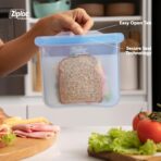 Ziploc Endurables Medium Pouch, 2 Cups, Reusable Silicone Bags and Food Storage Meal Prep Containers for Freezer, Oven, and Microwave, Dishwasher Safe - Image 5